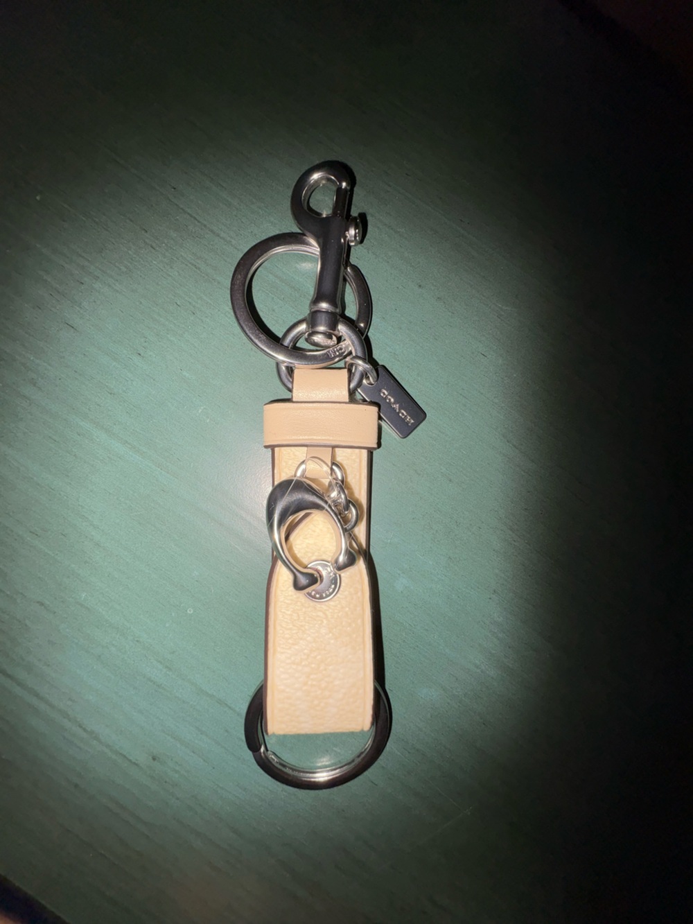 Coach Trigger Snap Charm in Signature Canvas